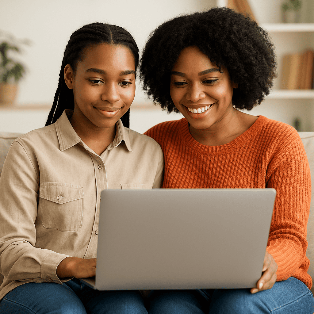 Students learning together